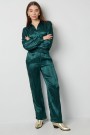 Satin trousers -Green thumbnail