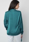 Long blouse bow detail turquoise thumbnail