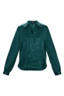 Satin Blouse -Green  thumbnail
