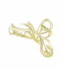 Bow Hair clip- gold thumbnail