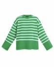 Wide knitted sweater flared sleeve Green thumbnail