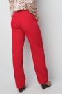 Basic plain trousers taupe red thumbnail