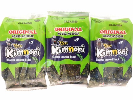 KIMNORI Roasted seaweed snack - Original 3x4g