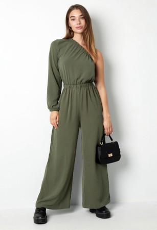 Jumpsuit one shoulder - Green S