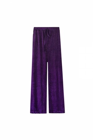 Pants rib with glitters