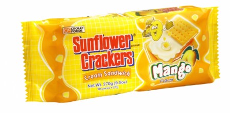 SUNFLOWER CRACKERS MANGO 10X27G