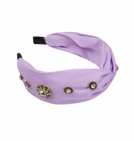 Headband statement stones - Purple