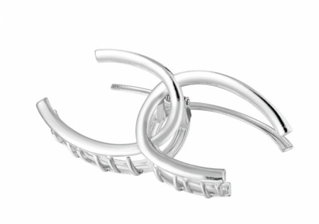 Hair clip Double C - Silver