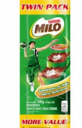 Milo choco powder 24gx2 twinpack