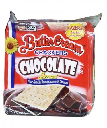 Butter Cream Crackers Chokolate Spread 10x17g Pålager 20.august 2026