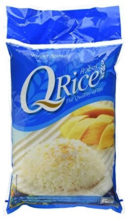 Q-RICE Thai white glutinous rice 5kg 