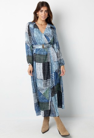 Maxi dress over the top Blue