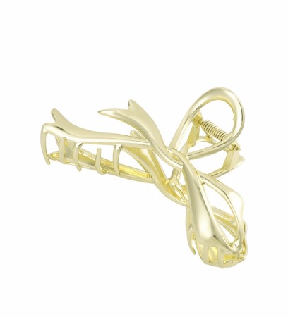 Bow Hair clip- gold