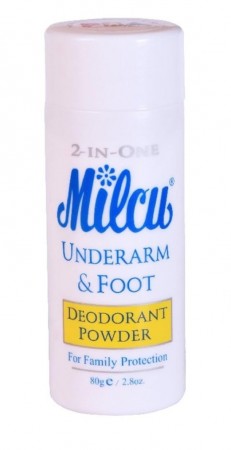Milcu Underarm & Foot Deodorant Powder 80g Pålager 15.August 2025 