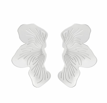 Ear stud butterfly - Silver