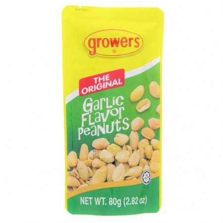 Growers peanut garlic 80g pålager 15.august 2025