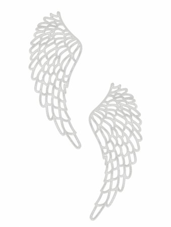Earrings wings-Silver