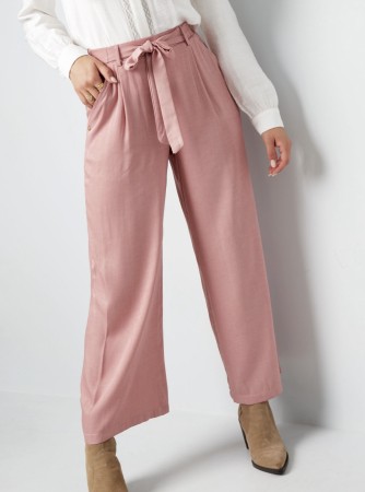 Long pants bow detail Pink 