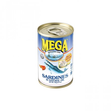 MEGA sardines in natural oil 155g