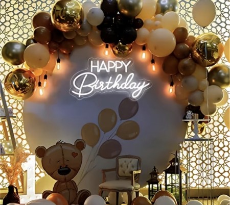 Happy birthday skilt LED(Leie)