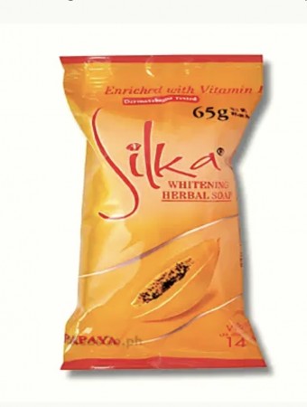 SILKA Papaya Whitening Herbal Soap 65g Pålager 25.august 2026