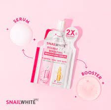 Snail white DOUBLE BOOSTING BRIGHTENING SERUM 4ml + 4ml