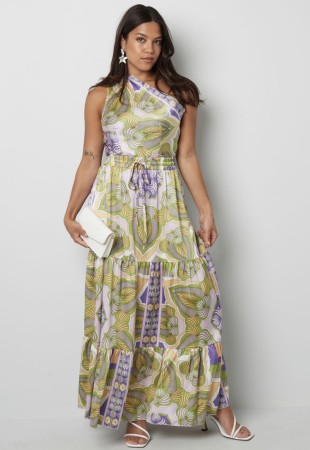 One shoulder body Purple 